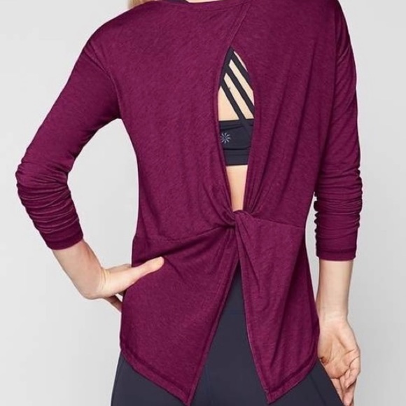 Athleta Tie Back Essence Top - Picture 1 of 6